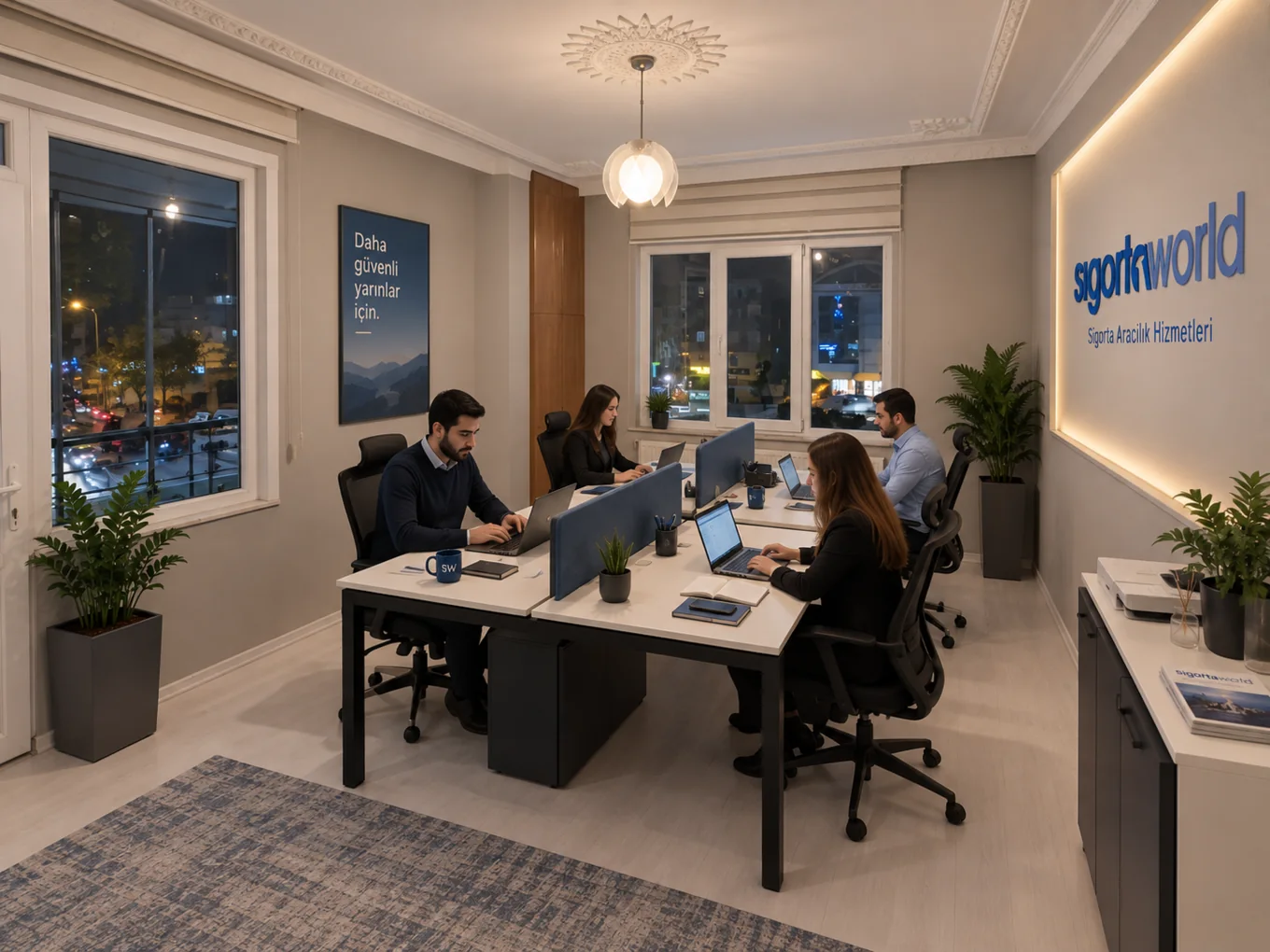 Sigorta World Sigorta Aracılık Hizmetleri ekip çalışma alanı ofis görseli