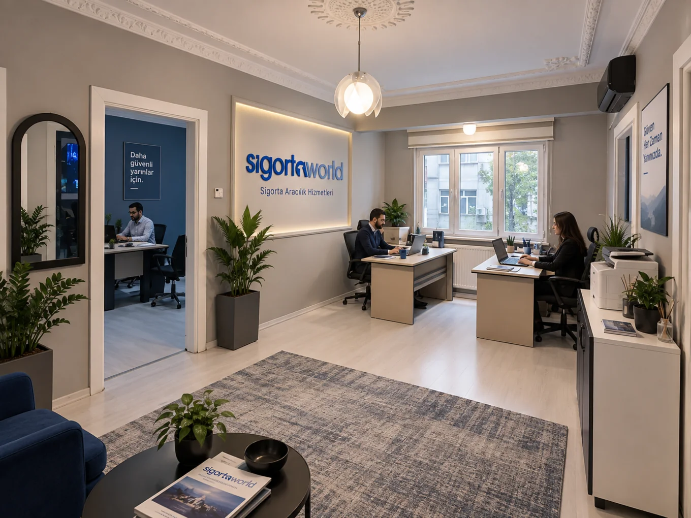 Sigorta World Sigorta Aracılık Hizmetleri açık ofis ve ekip çalışma düzeni görseli
